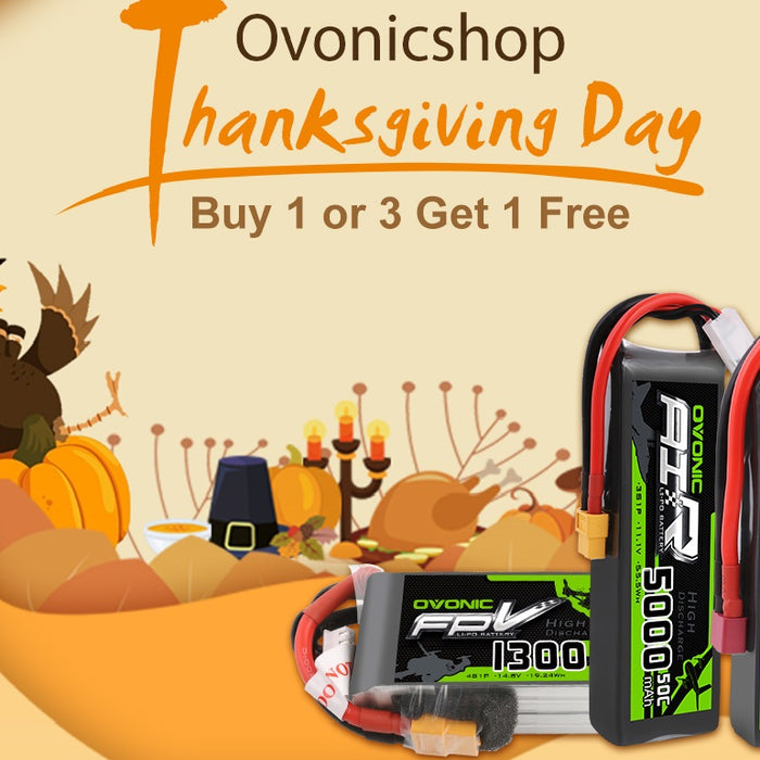 Ovonicshop Thanksgiving day 2019 LiPo battery deals