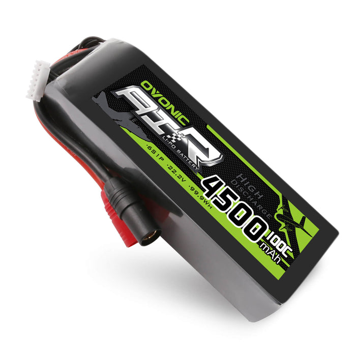 Ovonic 100C 22.2V 6S 4500mAh  LiPo Battery for X Class - AS150 & XT90 Plug