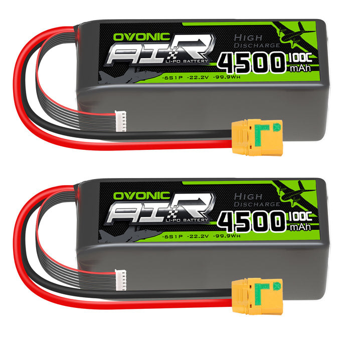 Ovonic 100C 22.2V 6S 4500mAh  LiPo Battery for X Class - XT90 Plug