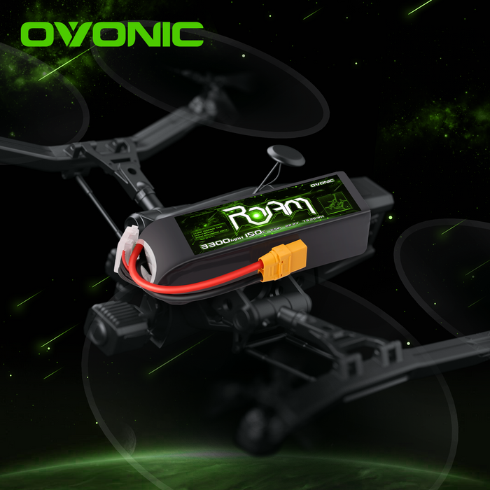 OVONIC 22.2V 150C 6S 3300mah Lipo Battery XT90 for RC heli Jet Drone FPV Car