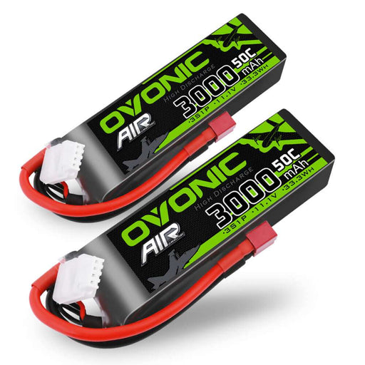 Ovonic 11.1V 3000mAh 3S 50C LiPo Battery Pack with Deans Plug for Drone Airplane Heli Car