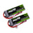 OVONIC 2200mAh 2S 7.4V 50C LiPo Batteries with Deans Plug for RC Airplane Car