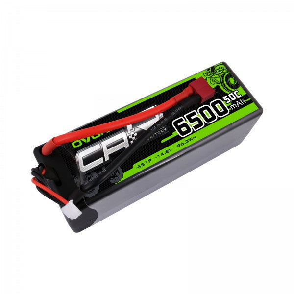 Ovonic 6500mAh 4S 14.8V 50C Hardcase LiPo Battery Pack with T Plug for 1/8 RC Buggy - Ovonicshop