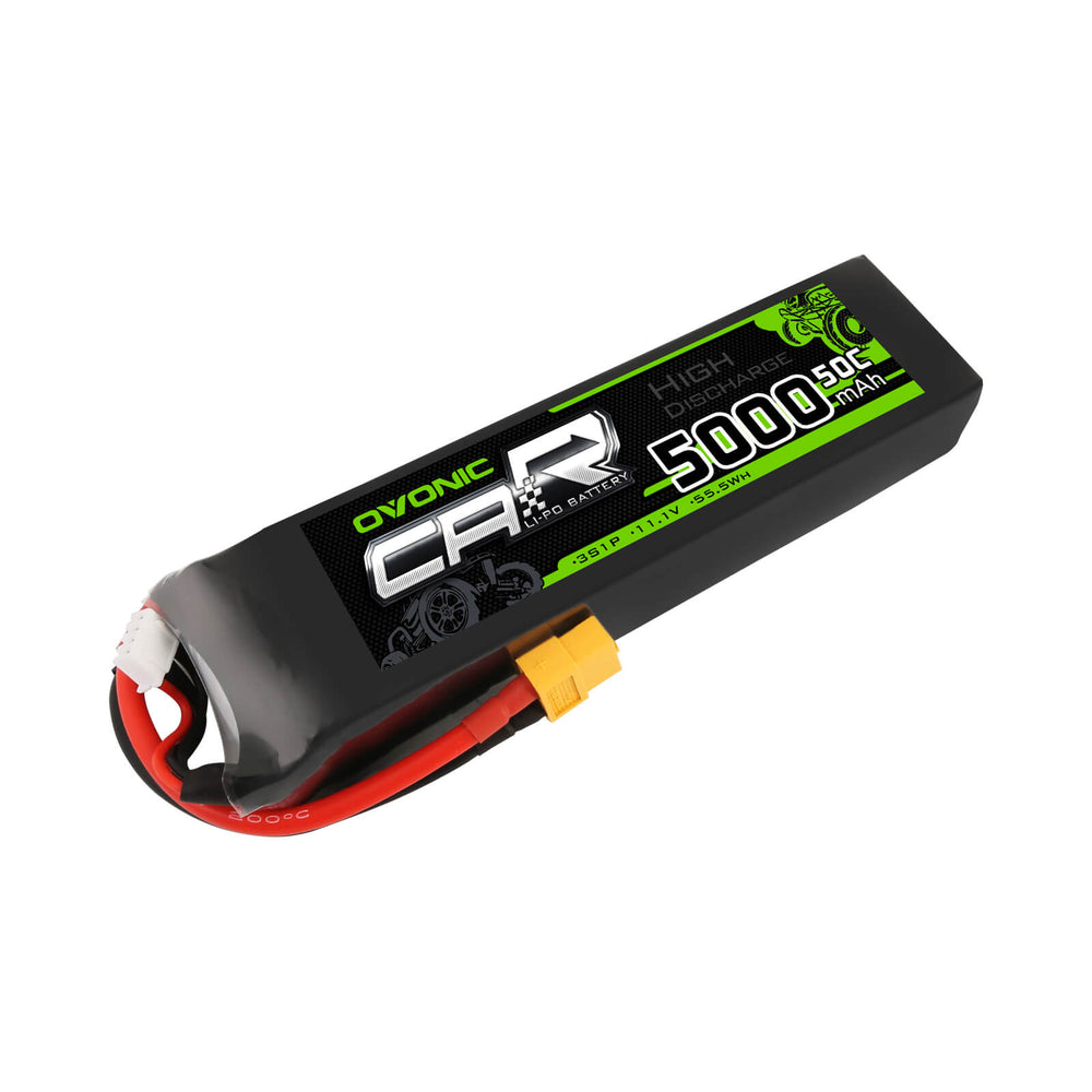 OVONIC 50C 11.1V 3S 5000mAh LiPo Battery with XT60 & Trx Plug for Slash/E-Revo/UDR/X-Maxx - Ovonicshop