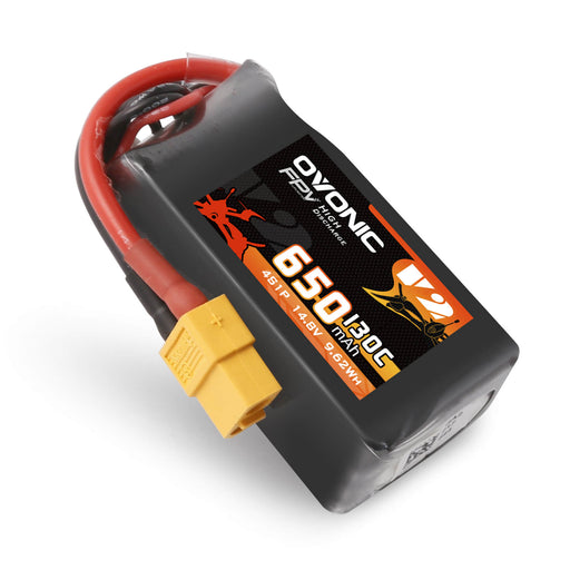 Ovonic 130C 14.8V 4S 650mAh LiPo Battery for FPV - XT60 Plug