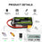 Ovonic 3S 11.1V 2200mAh 35C Short LiPo Battery Pack for Air Heli Drone - XT60 Plug - Ovonicshop