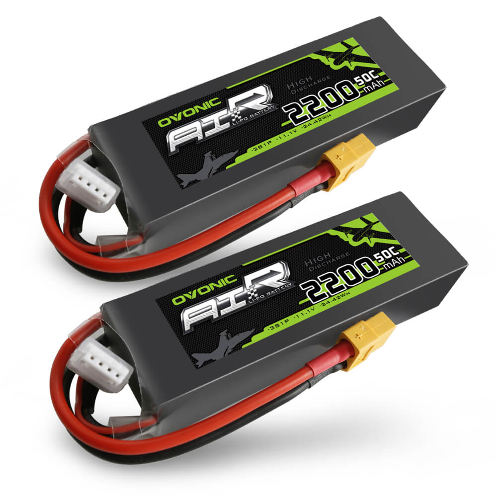 Ovonic 50C 11.1V 2200mAh 3S LiPo Battery Pack with Deans/ XT60 for Quad RC Airplane Heli Crawler - Ovonicshop