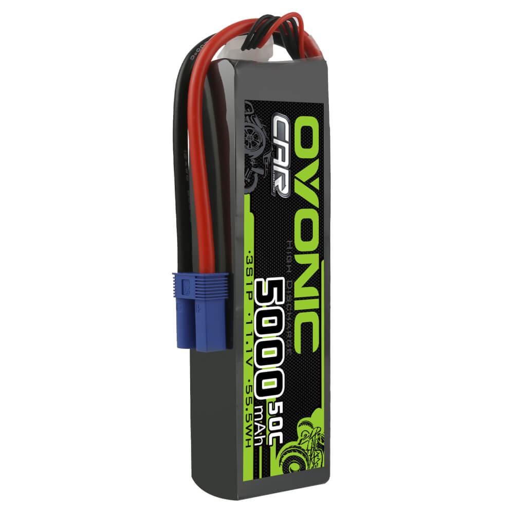 Ovonic 3S 5000mAh 50C 11.1V LiPo Battery Pack for 3s& 6s ARRMA Car - EC5 Plug - Ovonicshop