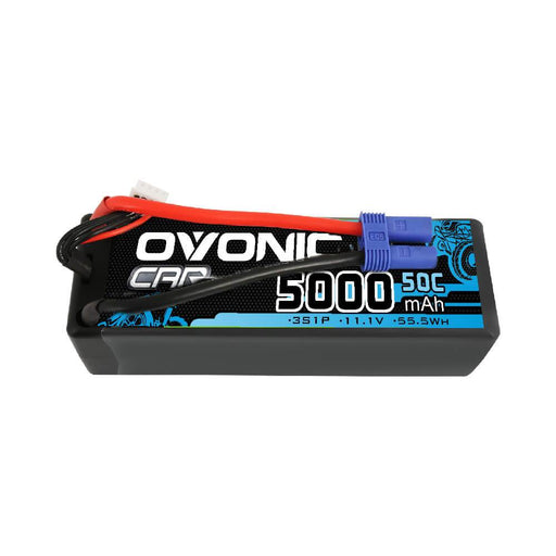 Ovonic 50C 5000mAh 3S1P 11.1V Hardcase with EC5 Plug LiPo Battery for RC CAR - Ovonicshop