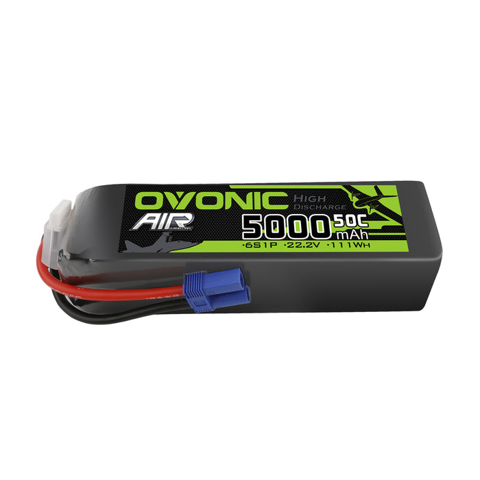 Ovonic 5000mah 6S 22.2V 50C Lipo Battery Pack for Aircraft Car SENTON 6S - EC5 Plug