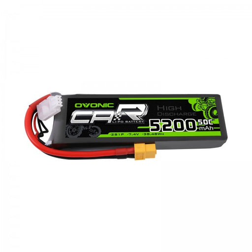 OVONIC 7.4V 5200mAh 2S 50C Hardcase or Softcase LiPo Battery with XT60 Plug for RC Car Trucks - Ovonicshop